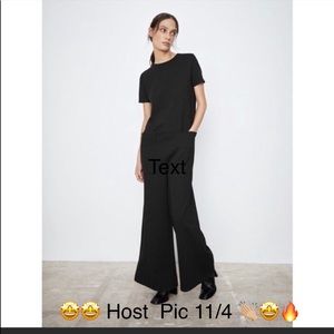 🤩Host Pick🤩 Zara full length wide leg jumpsuit